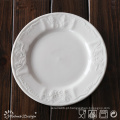 16PCS em relevo Ceramic Porcelain Dinner Set